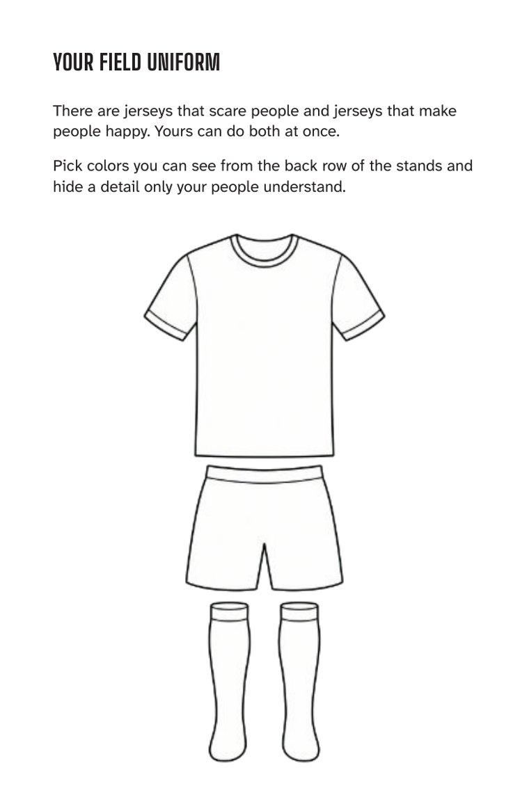 …uniform, squad and their own World Cup run — sample page from Spain: A Champion's Mindset